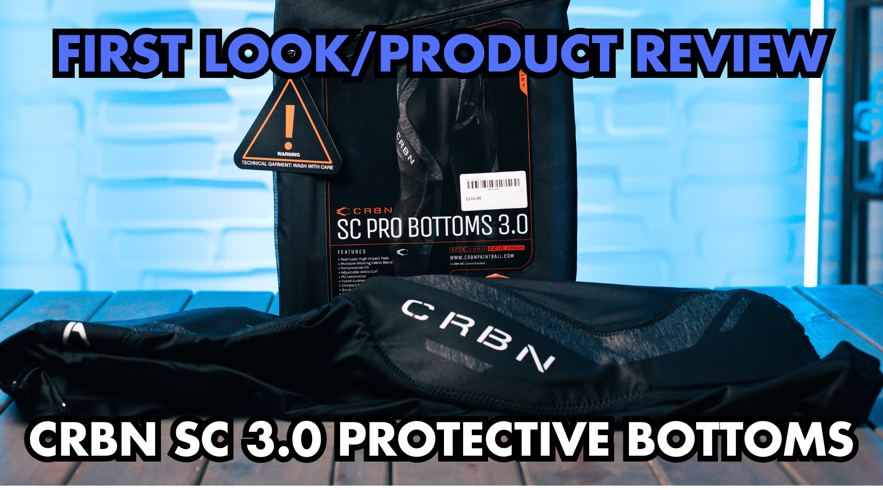 An image showing the wash bag and CRBN SC 3.0 Protective Bottoms.