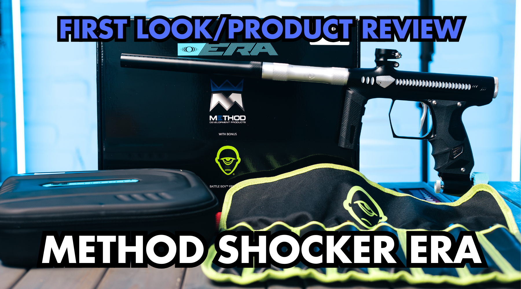 DLX Method Shocker ERA Paintball Gun – custom-milled high-end marker with Method internals and Freak XL Boremaster Kit.