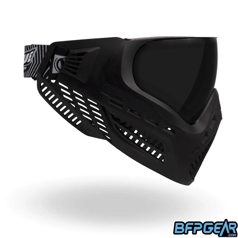 Side view of the Black Ascend goggle.