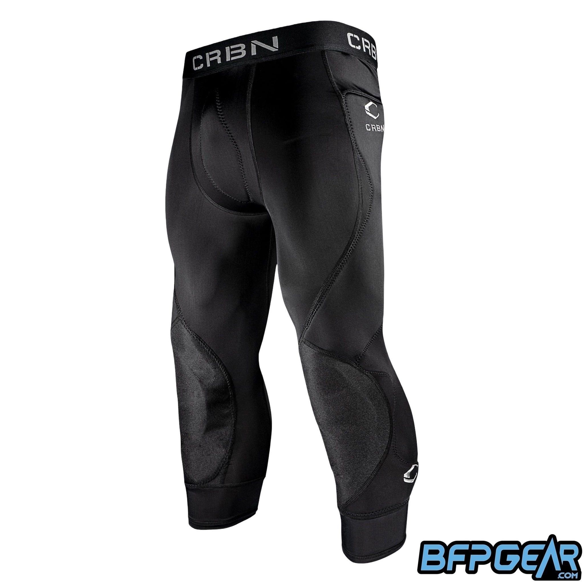 CC PRO Bottom 2.0 paintball compression pants with protective hip, thigh, and knee padding for tournament play.