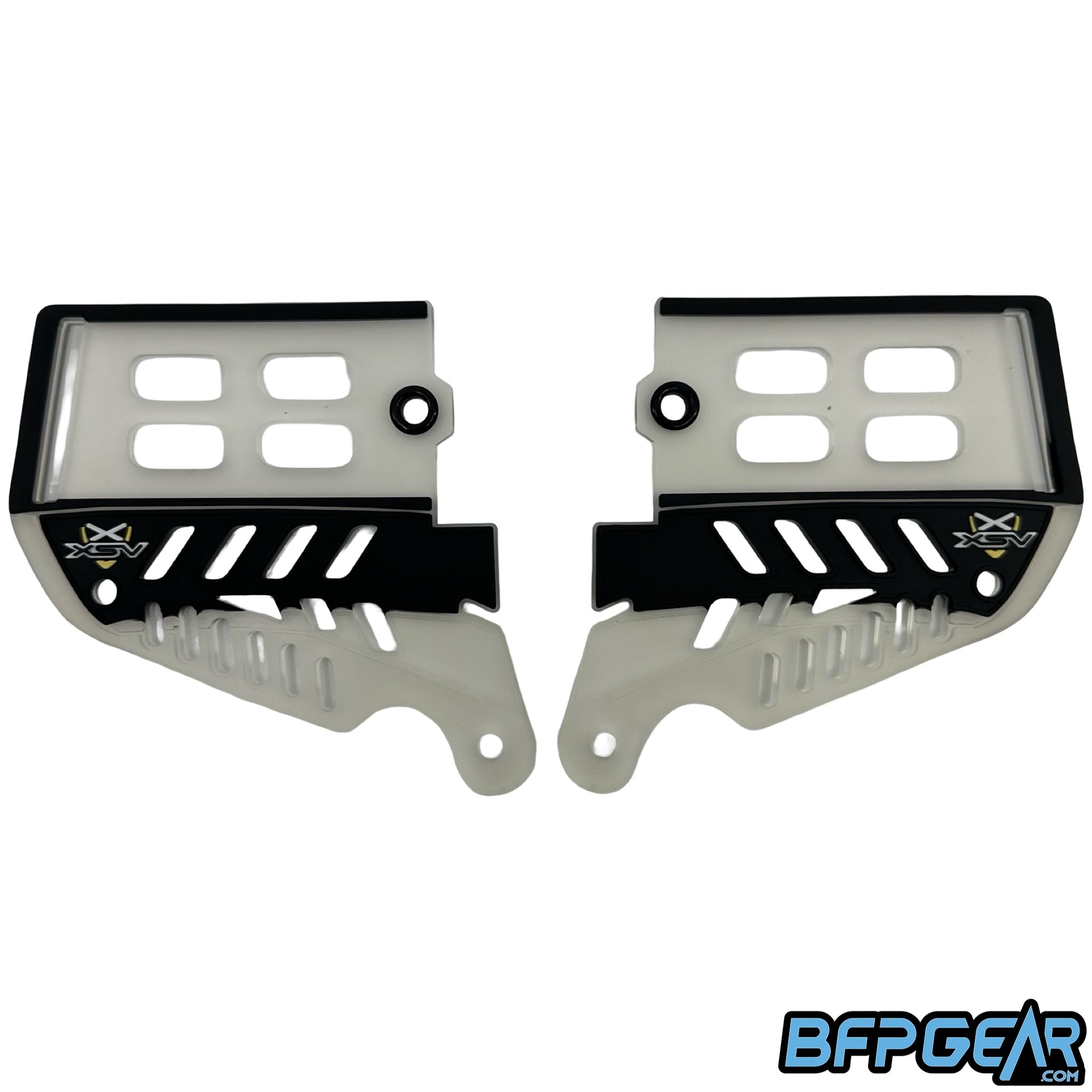 The XSV DV8 soft ears for the JT Proflex goggles in the clear color way.