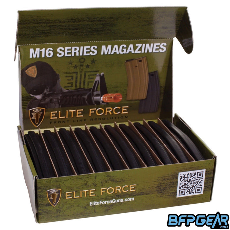 Elite Force M4/M16 140 Round Mid-Cap Magazine - 10 pack - Black