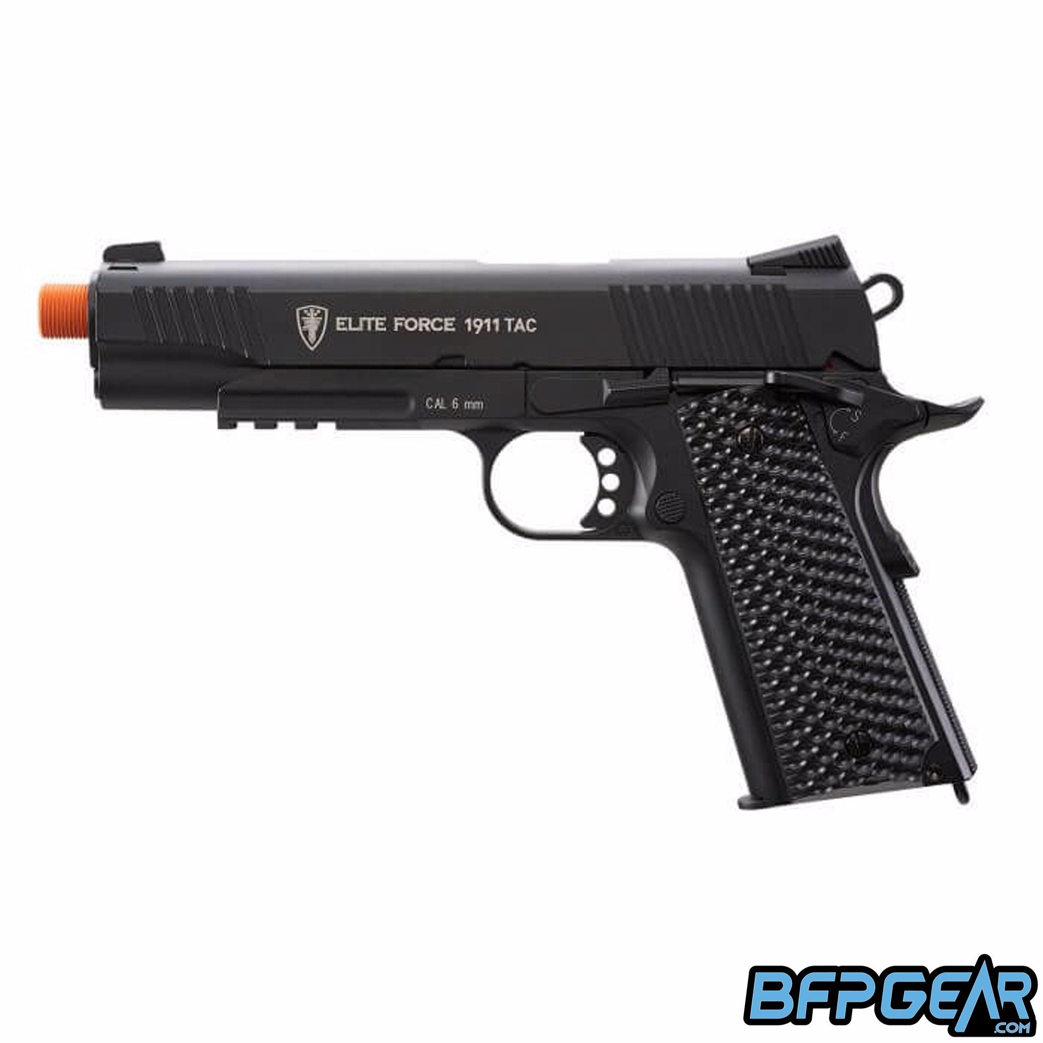 The Elite Force Tactical 1911 CO2 Airsoft Pistol in black.
