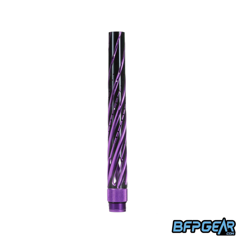 The HK Army S63 Elite barrel tip with the Orbit milling in black and purple.