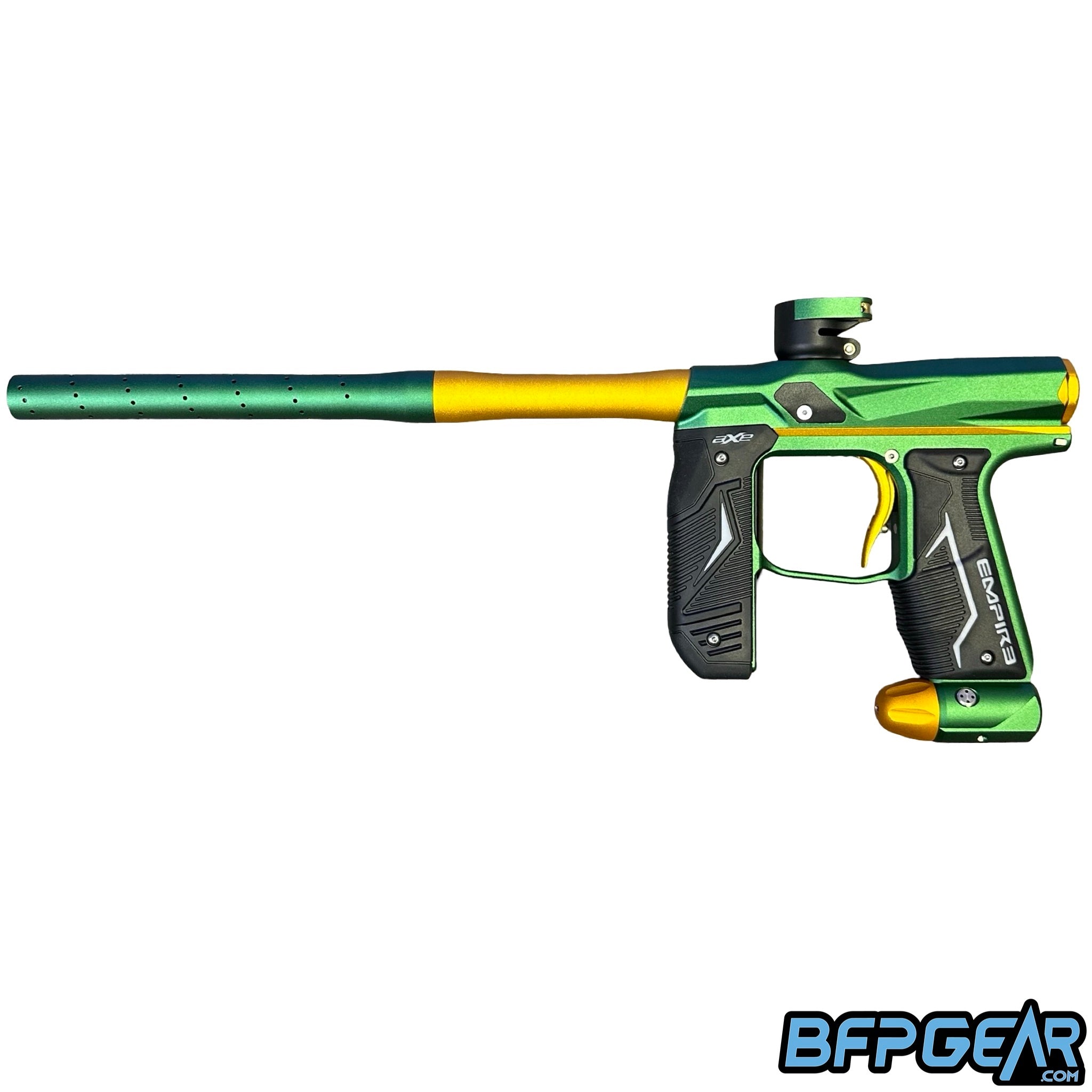 Empire Axe 2.0 Paintball Gun - Dust Green / Dust Gold CS