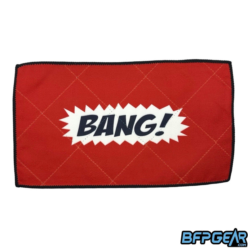 The Exalt Microfiber Player cloth in the Bang! Style.