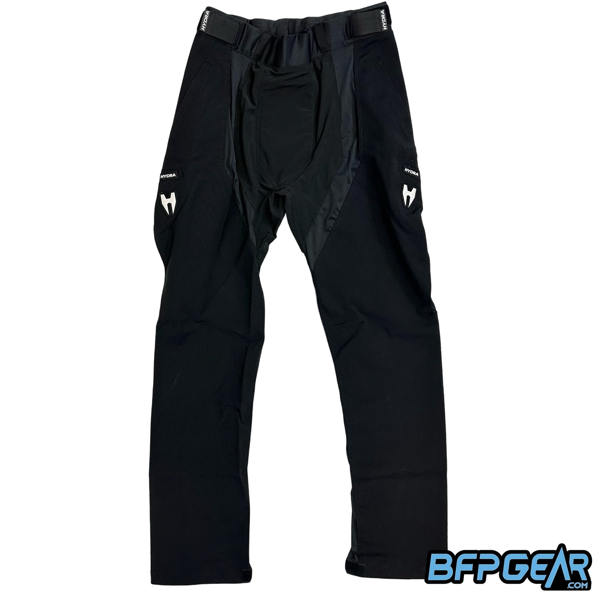 The Hydra Pro Paintball Pants in black.