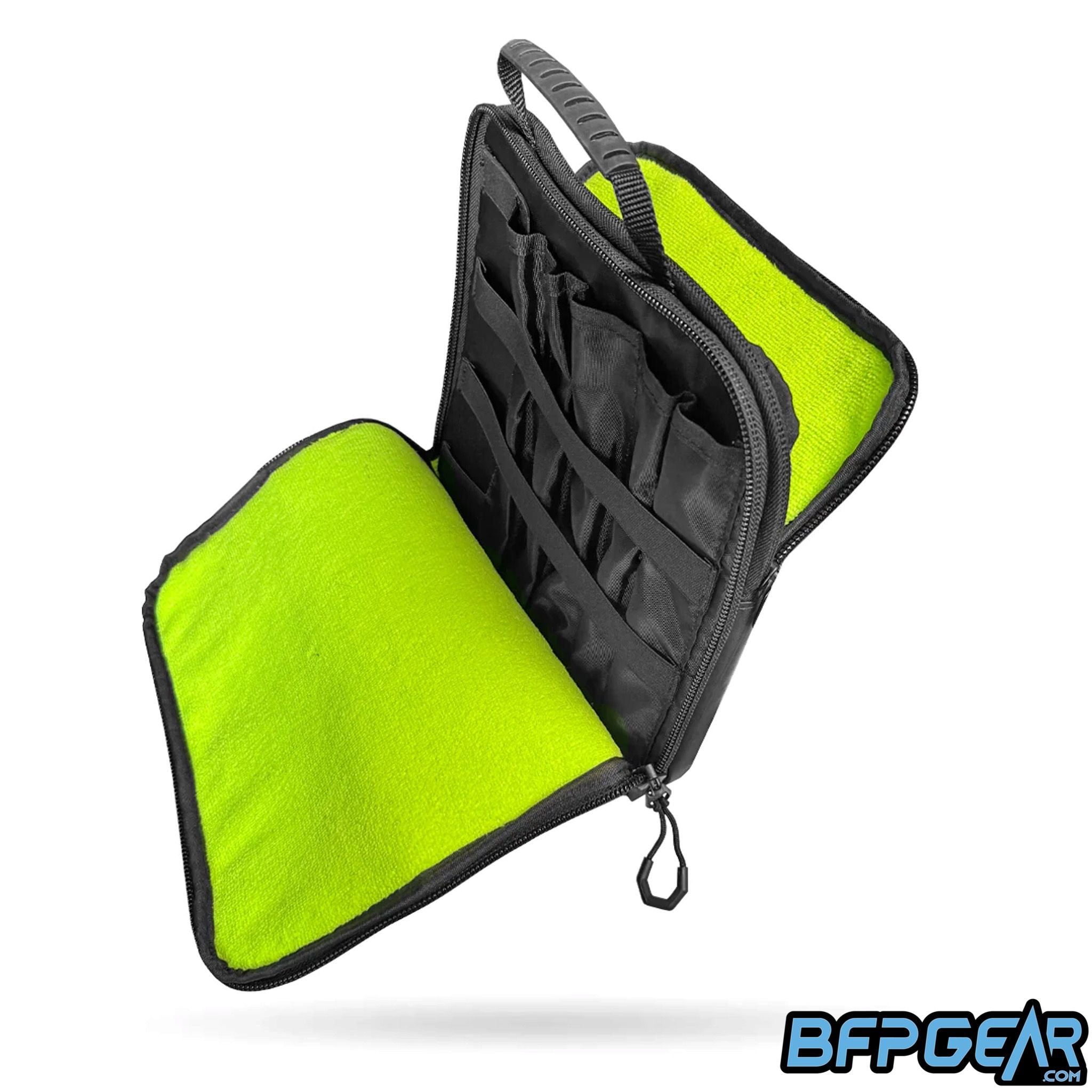 Marker Case Pro paintball marker storage case with barrel holders, accessory pocket, and microfiber-lined interior