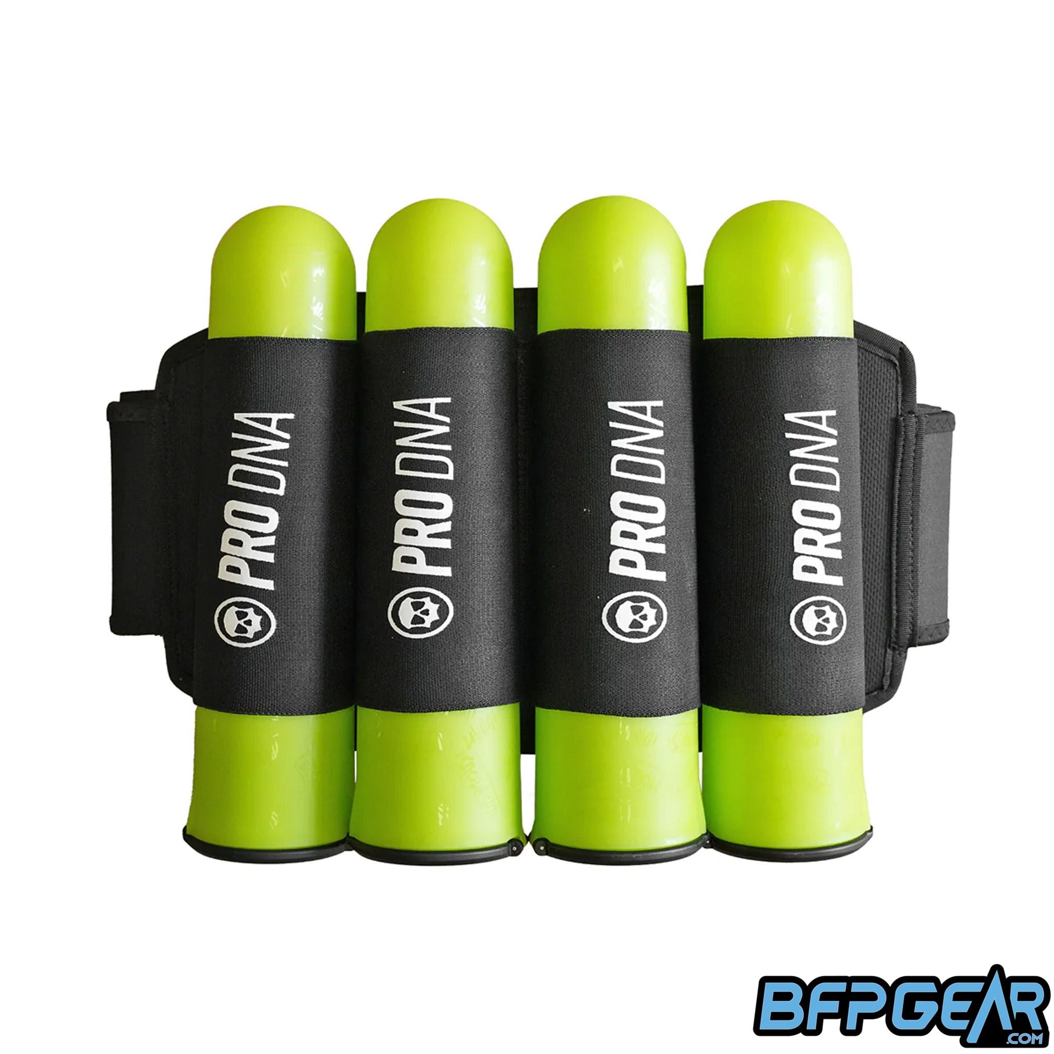 PRO DNA Sprint Pack paintball harness with anti-bounce belt system and expanded pod capacity for tournament play.
