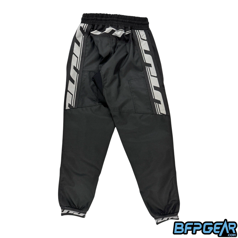 The back of the JT Classic Paintball Pant. Two sleeves on the back allow for barrel swabs to be stored in them.