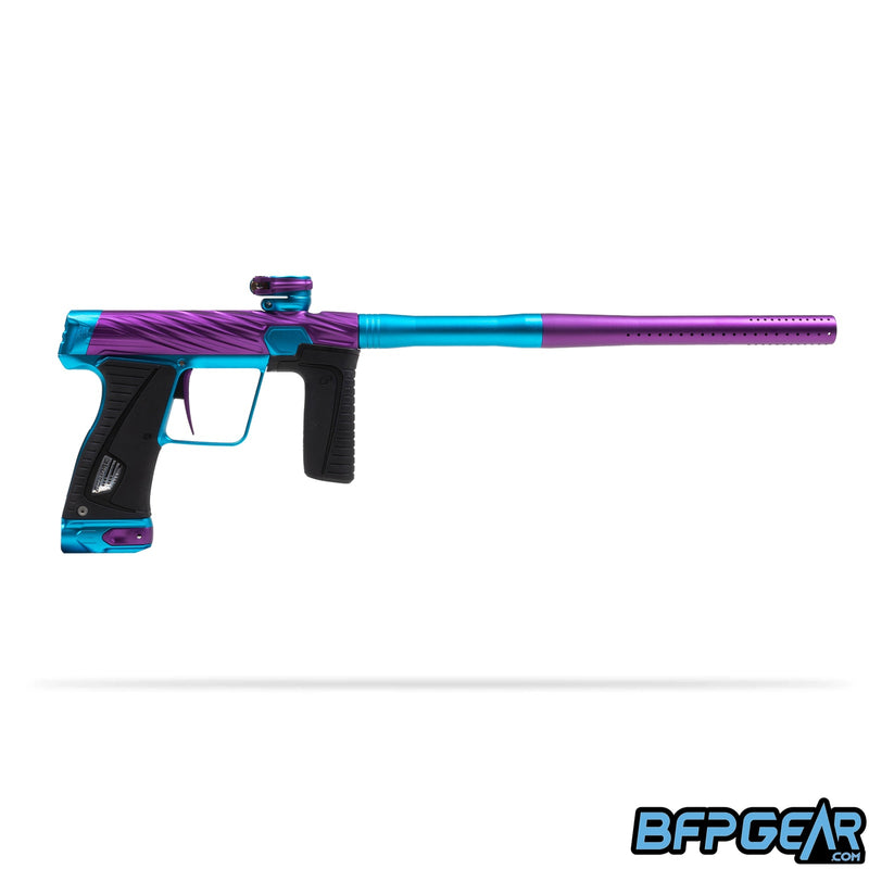 The HK Army Orbit GTEK 180R in the Amped color way. Purple body with light blue accents.