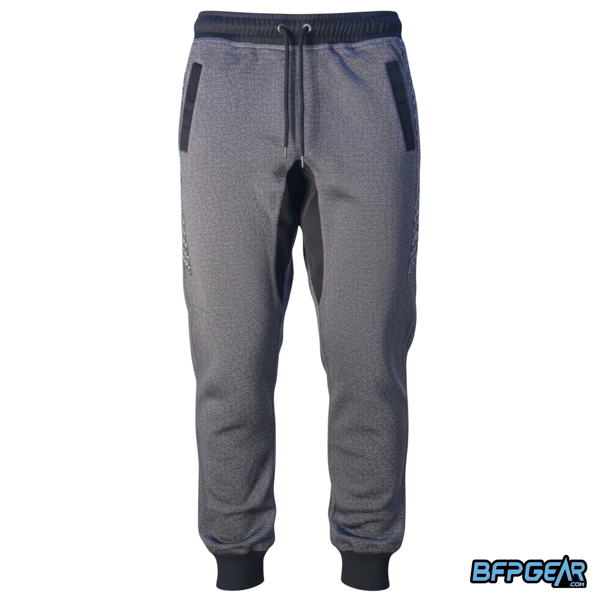 Gray hydraskins pants with black accents on a white background, featuring the BFFGear logo.