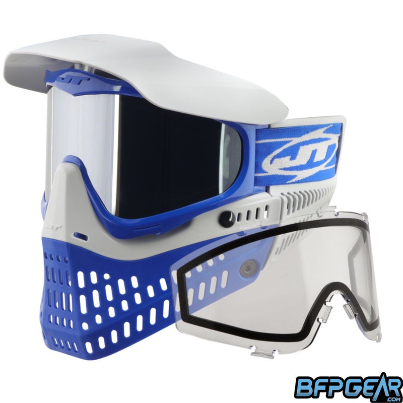 Angled view of the Cobalt ProFlex. Comes with a clear lens and a chrome lens.