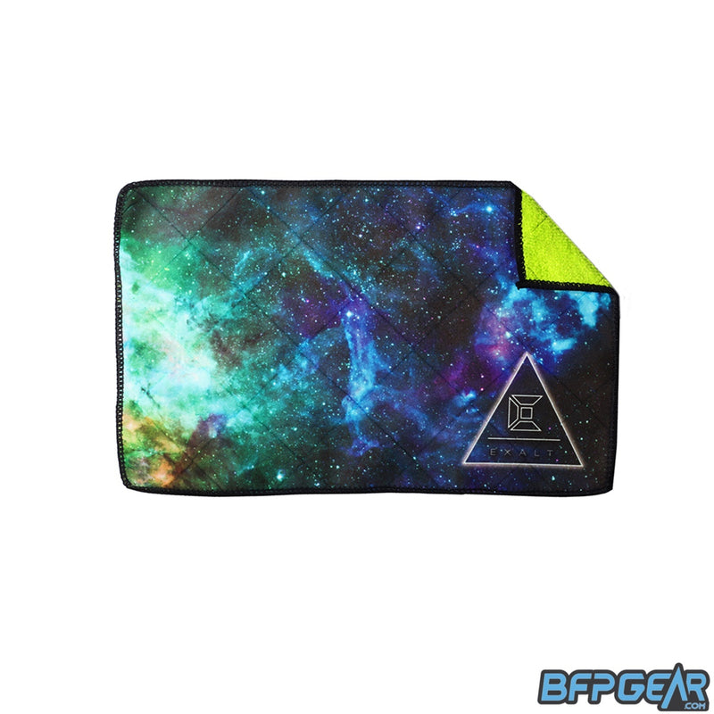 The Exalt Microfiber Player cloth in the Cosmos style.