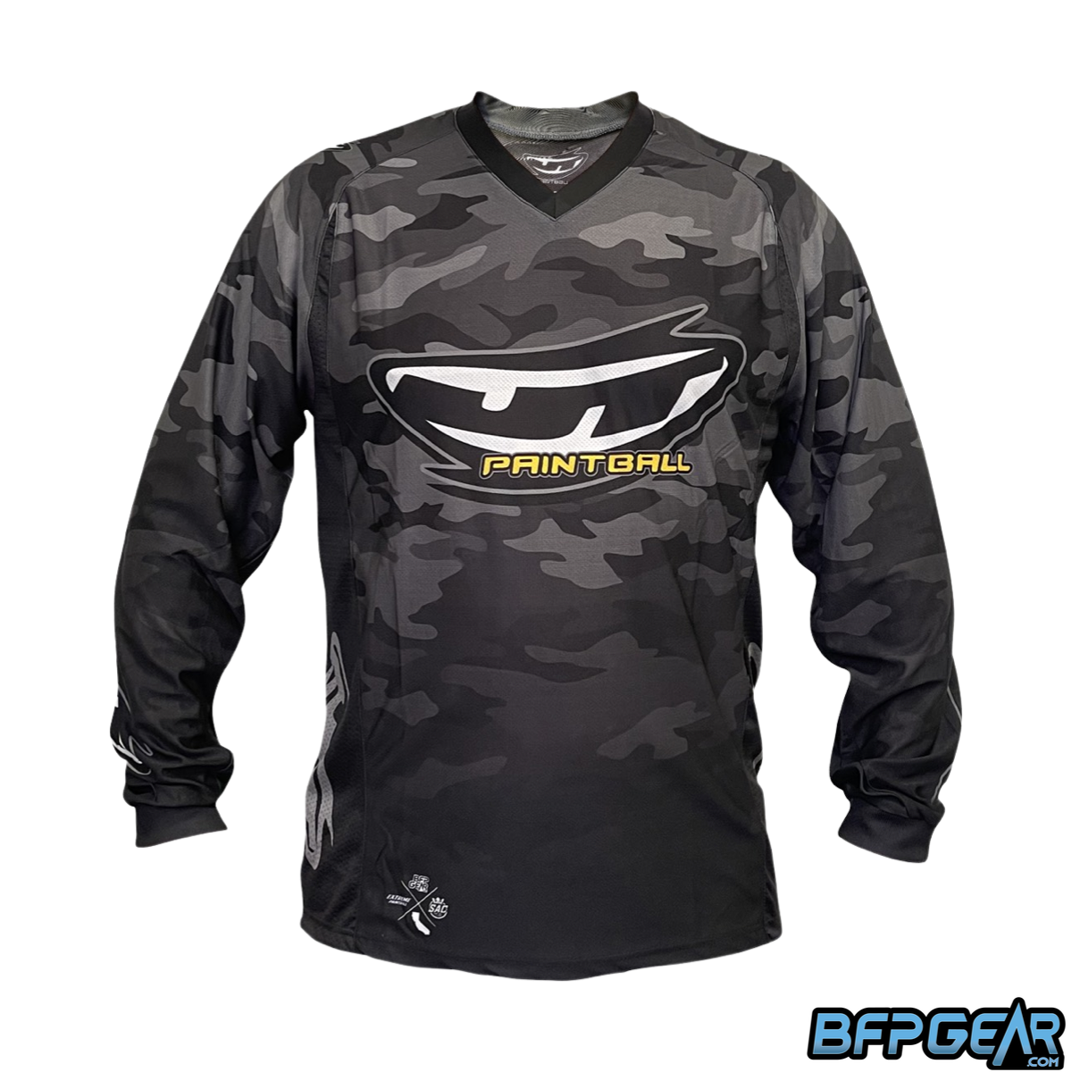 Black Paintball Jersey JT Paintball Glide Jersey Dark Camo