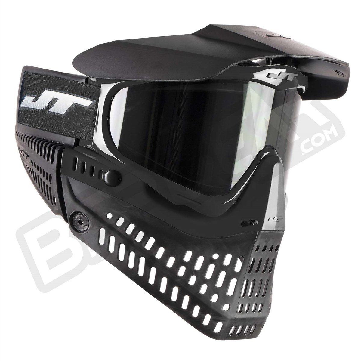 The JT ProFlex goggle system in all black. Comes with a clear thermal lens.