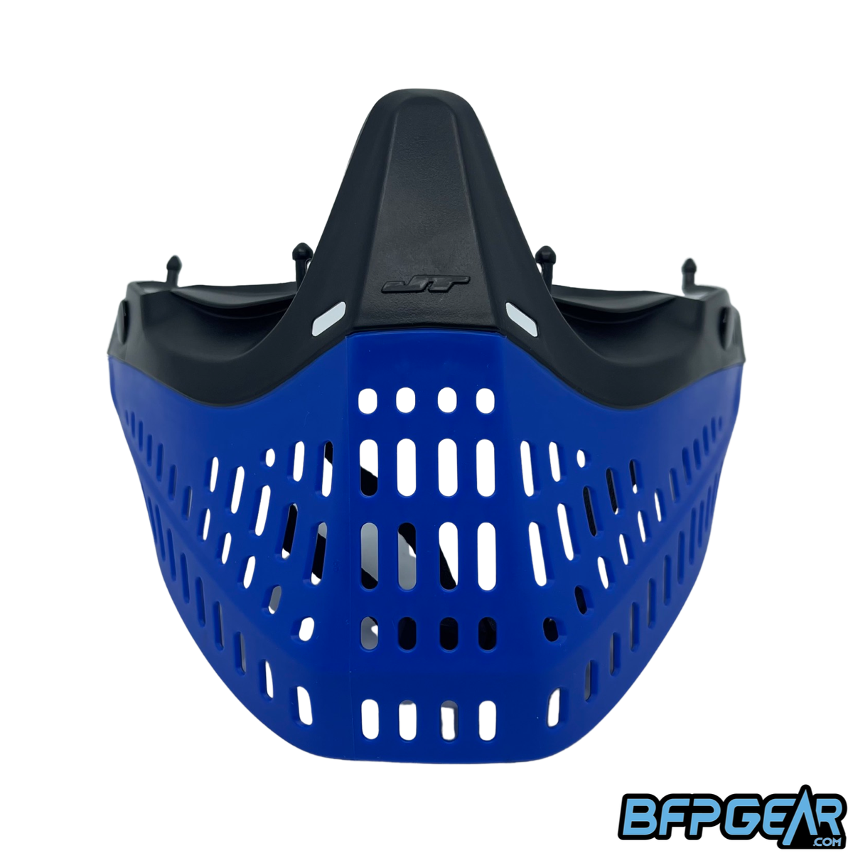 JT ProFlex faceplate in black and blue. Fits all JT ProFlex frames.