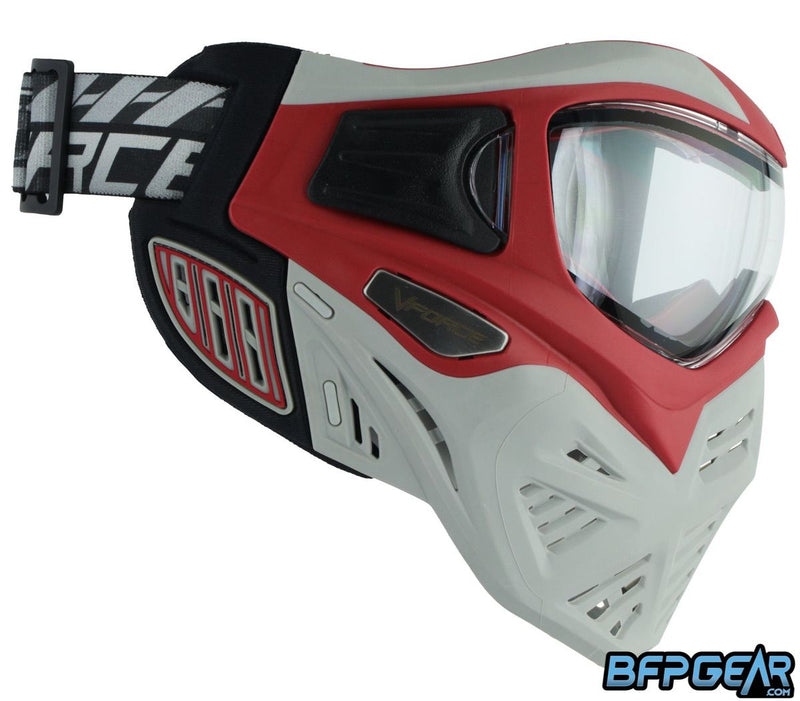 VForce Grill 2.0 Paintball Mask - Dragon Red/Grey