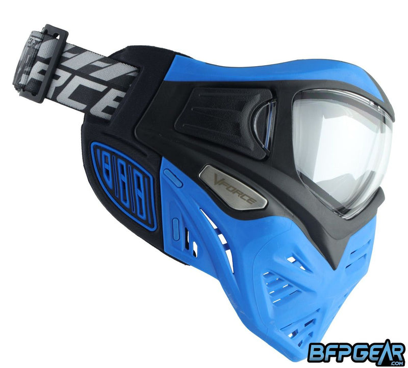 VForce Grill 2.0 Paintball Mask - Azure Black/Blue