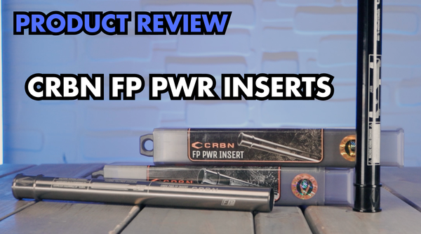 CRBN FP PWR Insert kit showing seven laser-etched aluminum inserts with PTFE Fluoro Polymer finish.