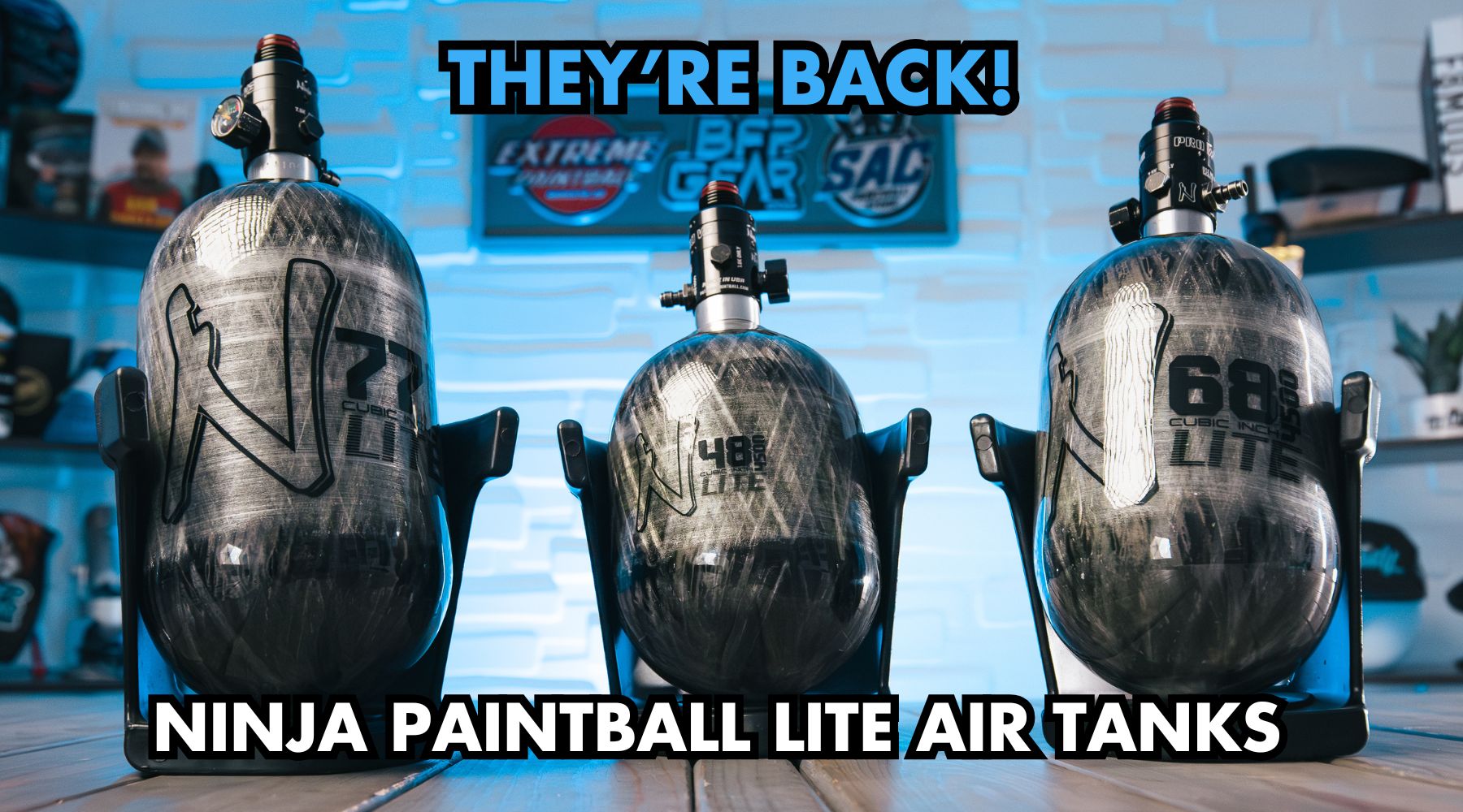 Ninja Lite Carbon Fiber Air Tank with Pro V3 Regulator: Lightweight Performance You Can Trust!