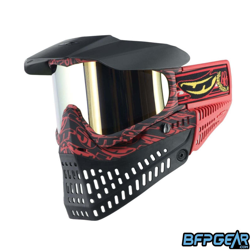 An angled glamour shot of the 40th anniversary JT ProFlex goggle.