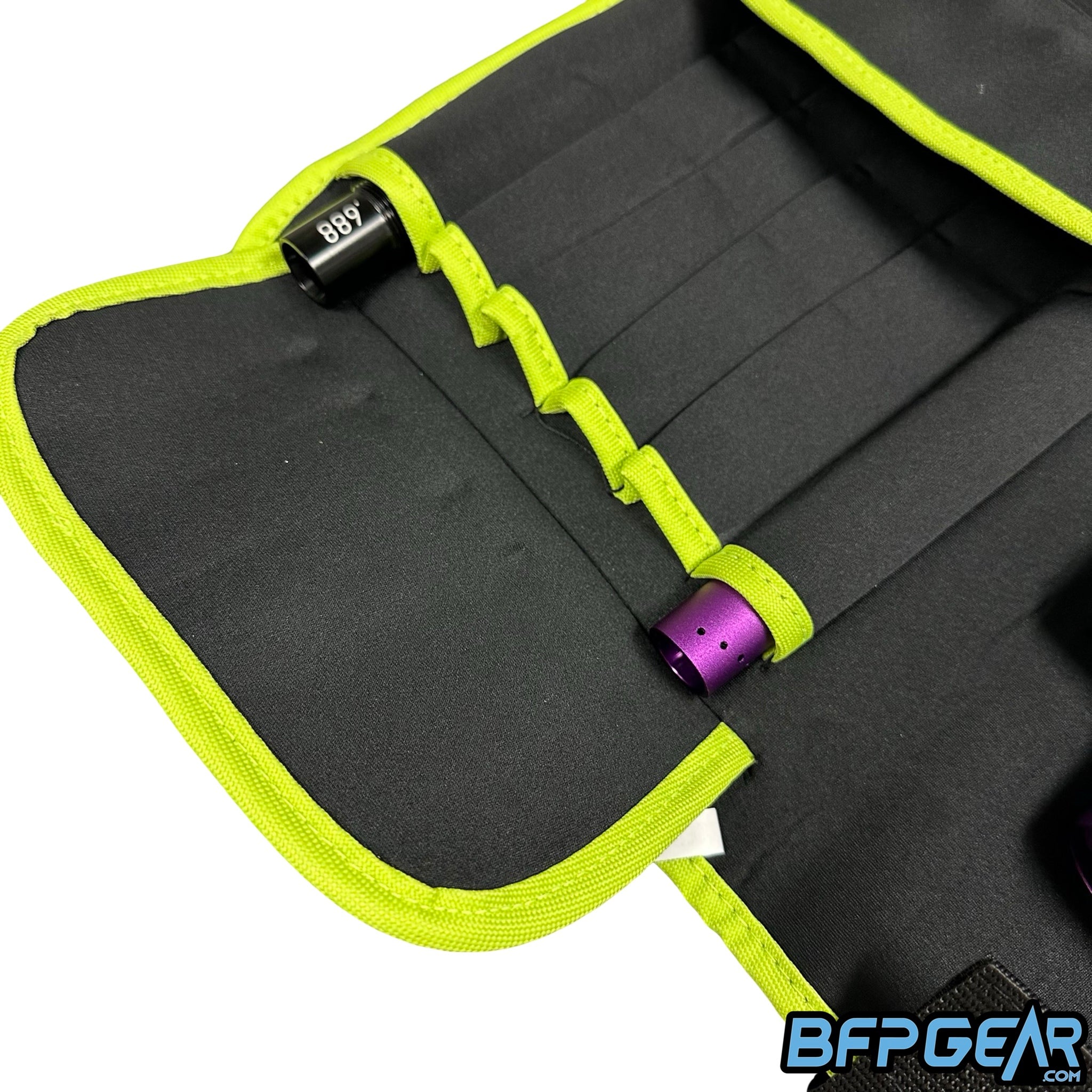 Alien paintball marker wrap sleeve protecting paintball gun from scratches during storage and transport