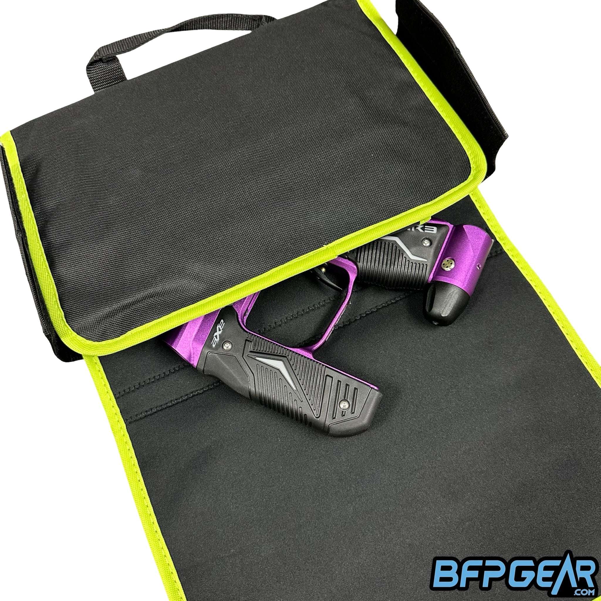 Alien paintball marker wrap sleeve protecting paintball gun from scratches during storage and transport