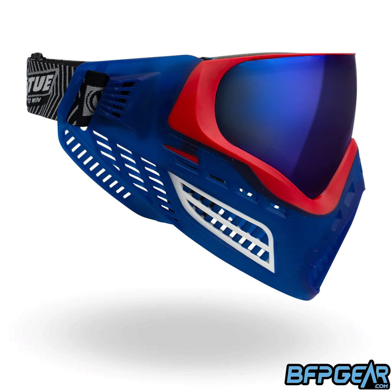 Side view of the Crystal Patriot Ascend goggle.