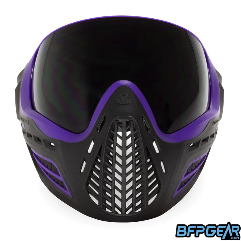 Front shot of the mouth ventilation on the Purple Smoke Ascend goggles.