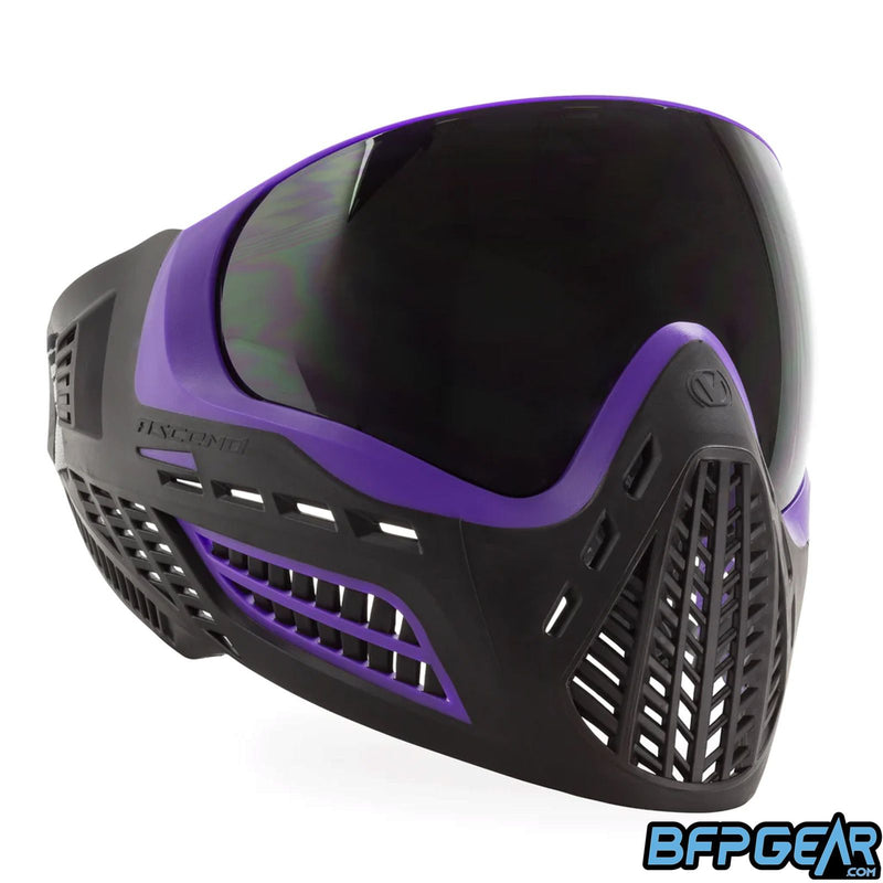 The Purple Smoke Vio Ascend goggle. Smoke lens installed.