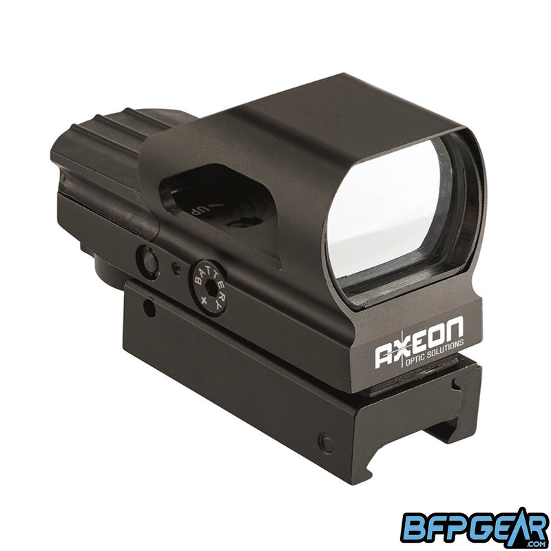 The Axeon RG49 red dot sight. Can also have a green dot.