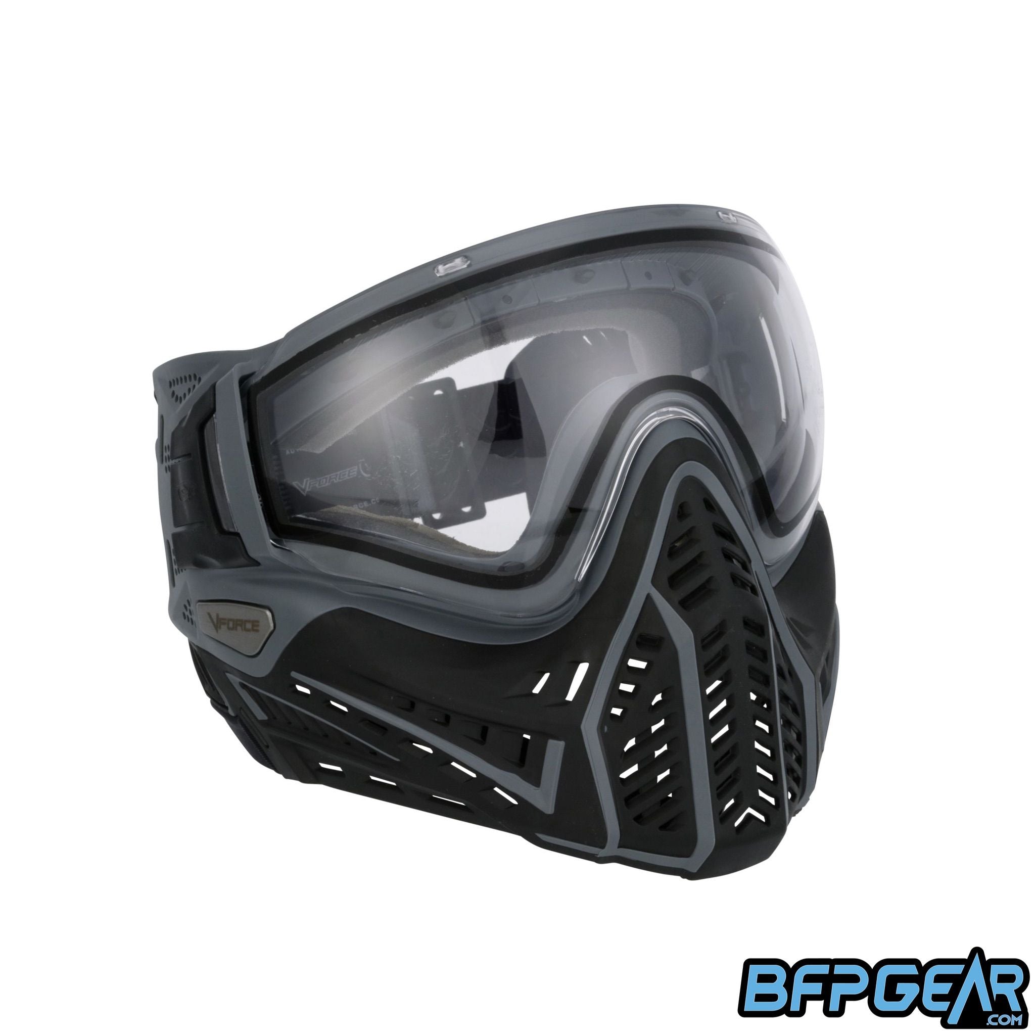 The Profiler 2.0 Paintball mask in black and grey.