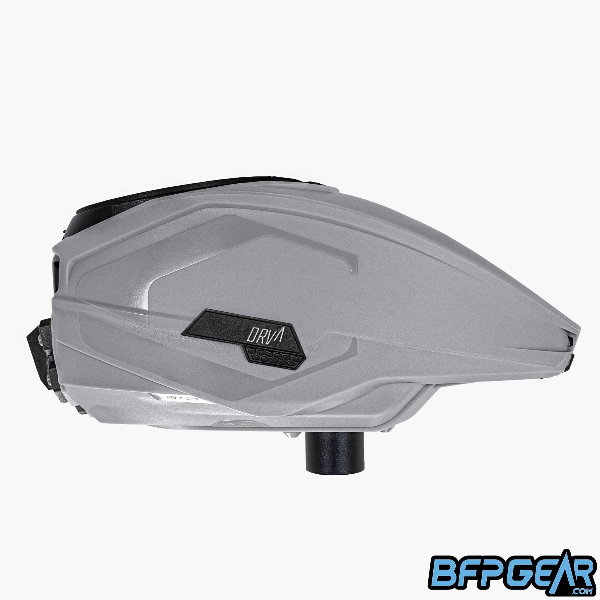 The CRBN DRV Loader in gray facing the right.