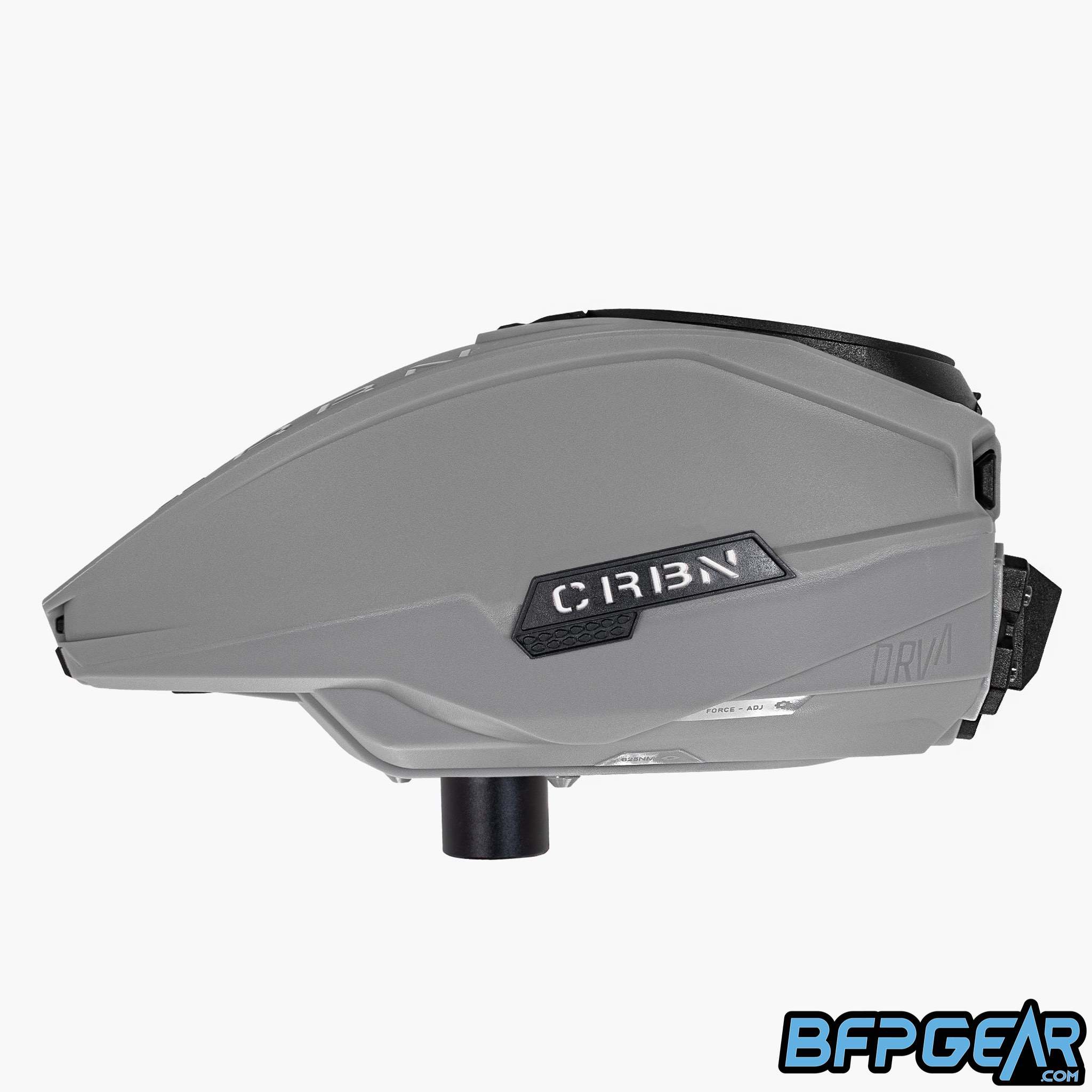 The CRBN DRV Loader in gray facing the left.