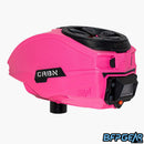 The CRBN DRV Loader in pink, facing left an angle.