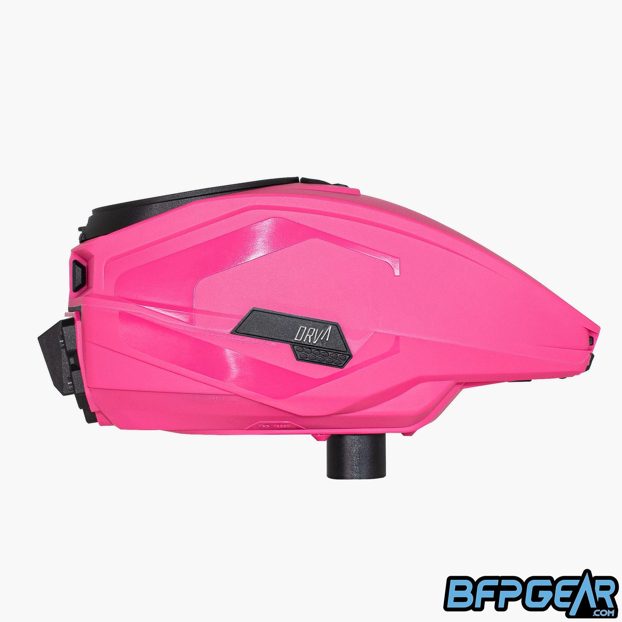 The CRBN DRV Loader in pink facing the right.