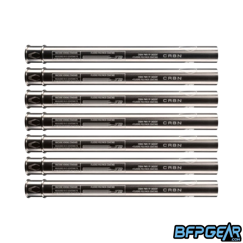 The CRBN FP PWR Inserts. 7 different sizes for perfect control bore matching to whatever paint you shoot.