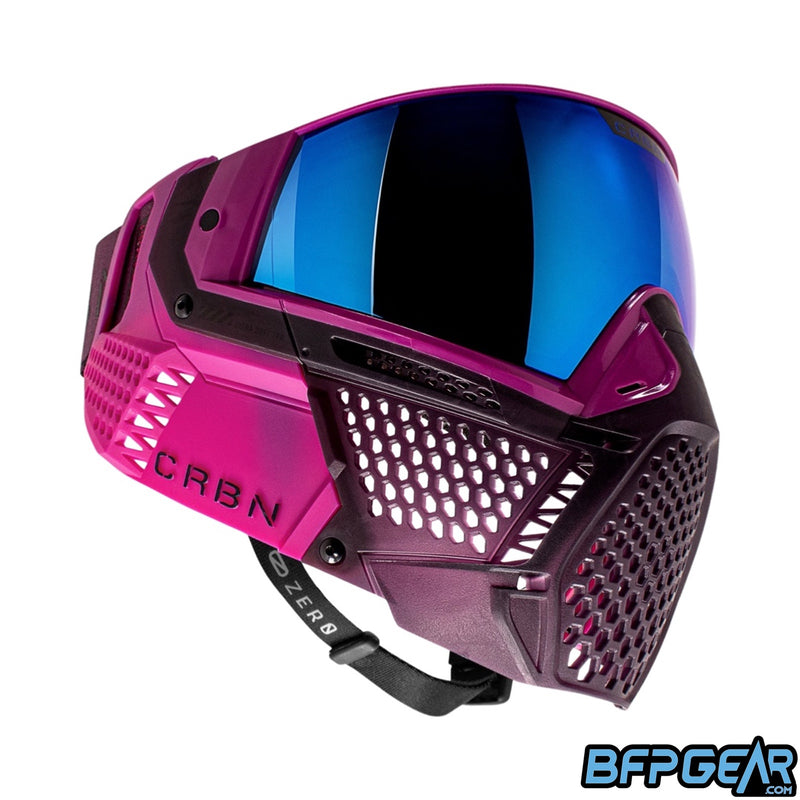 The CRBN Zero Pro goggle in the Violet color way in More Coverage.