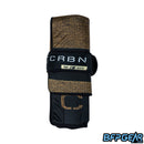 The CRBN PWR Kit barrel sleeve rolls up and secures itself closed with a velcro strap.