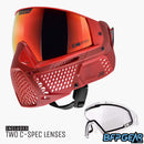 All CRBN Zero Pro goggles come with two lenses. One clear lens and another highlight lens that compliments the goggles colorway.