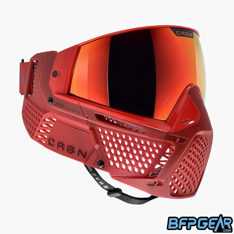 The CRBN Zero Pro goggle facing the right at an angle.