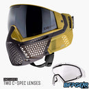 The CRBN Zero Pro goggles all come with an extra clear lens and a highlight lens that matches the colorway of the goggle.