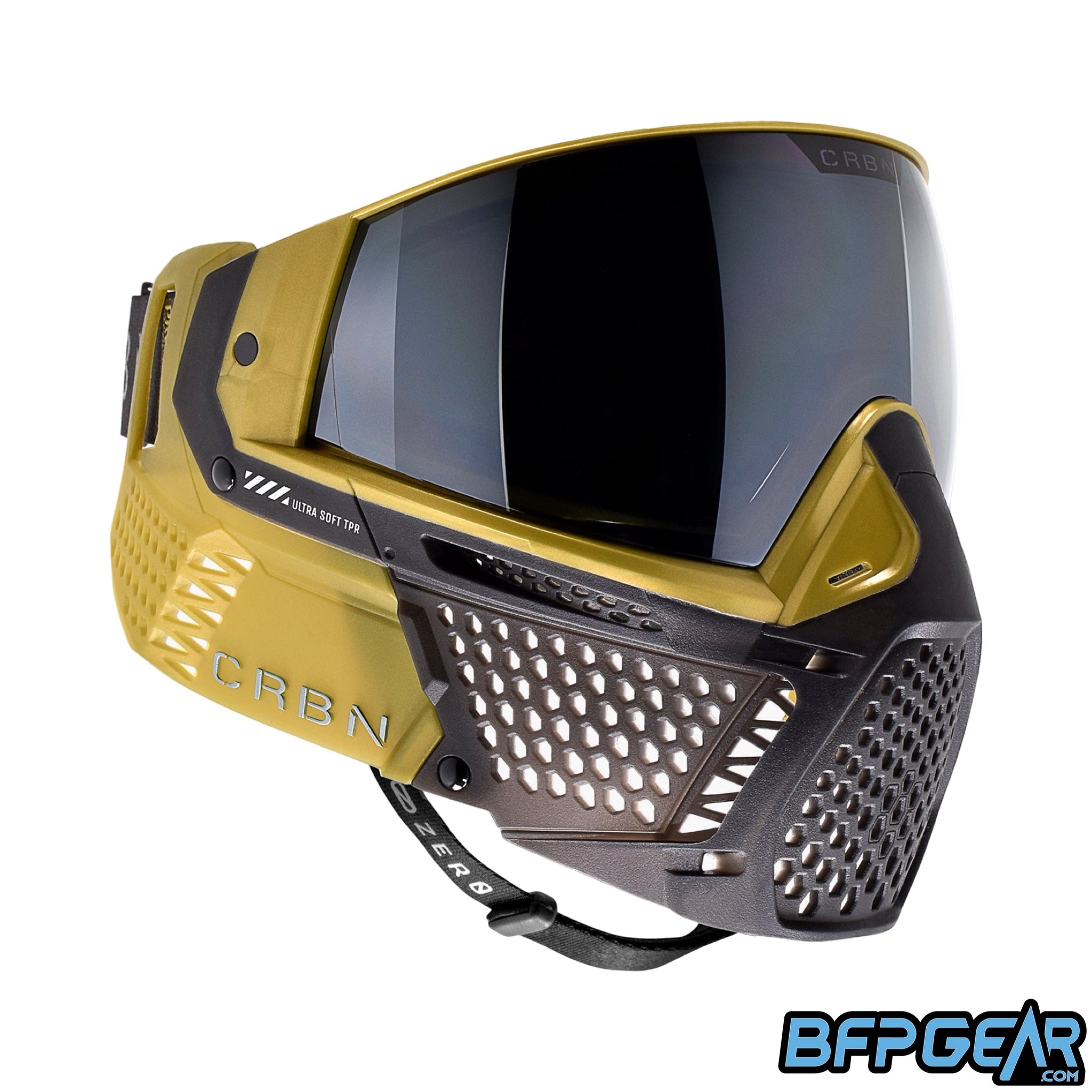 The CRBN Zero Pro goggle in the Dune color way, less coverage.