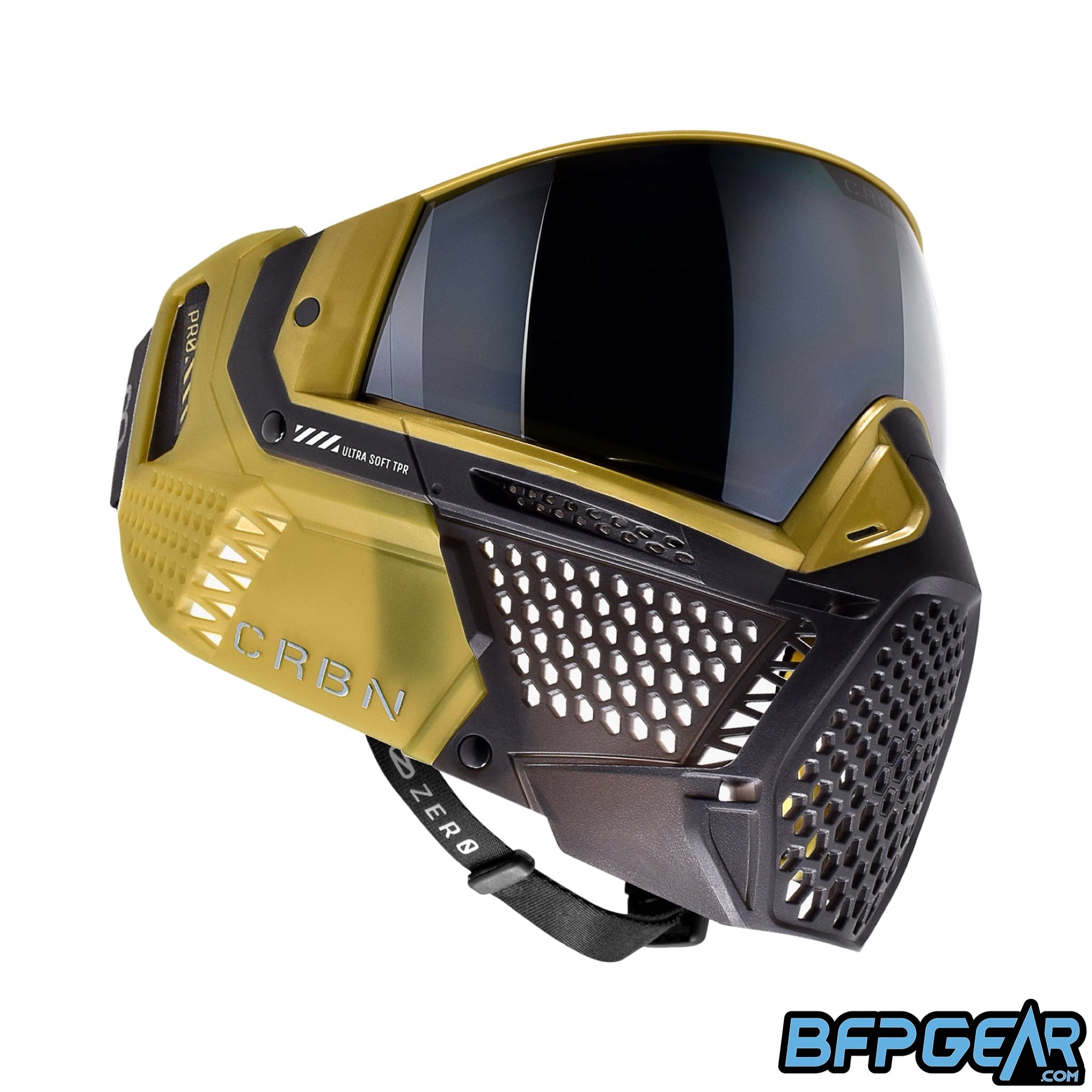 The CRBN Zero Pro goggle in the Dune color way, more coverage.