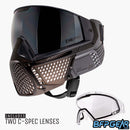 Each CRBN Zero Pro Goggle comes with two lenses. One clear lens and one highlight lens that matches the colorway.