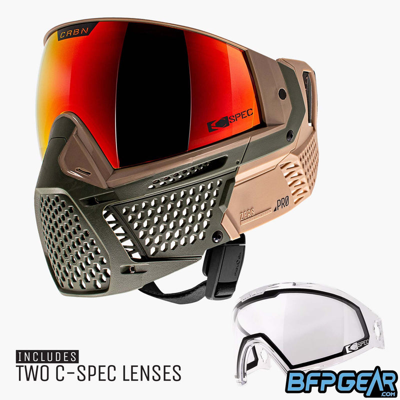 Each CRBN Zero Pro comes with two lenses. One clear lens and one highlight lens to compliment the colorway.