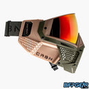 The CRBN Zero Pro goggle facing the right, in the more coverage size.