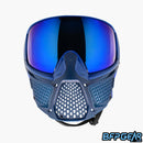 The CRBN Zero Pro goggle facing the front. This shows off the incredible amount of ventilation throughout the goggle.