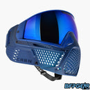 The CRBN Zero Pro Goggle in the tidal color way, less coverage. 